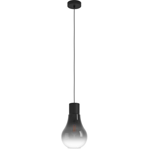 Eglo, Eglo Pendellampe Chasely Schwarz Stahl 20 cm 110 cm - Pendellampe