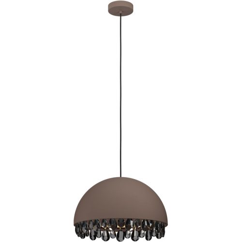 Eglo, Eglo Pendellampe Gaetano 2 Braun Stahl 45 cm 150 cm - Farbe: kaffeebraun - Pendellampe
