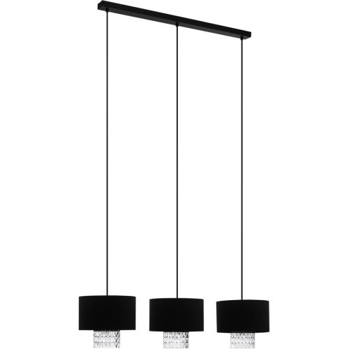 Eglo, Eglo Pendellampe Sapuara Schwarz Stahl 24 cm 150 cm - Pendellampe
