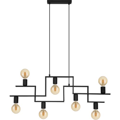 Eglo, Eglo Pendellampe Fembard Schwarz Stahl 4 cm 110 cm - Pendellampe