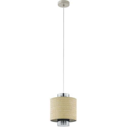 Eglo, Eglo Pendellampe Mediouna Beige Stahl 23 cm 110 cm - Pendellampe