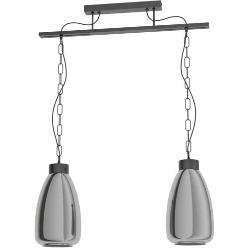 Eglo, Eglo Pendellampe Brickfield Schwarz Stahl 20 cm 108.5 cm - Pendellampe