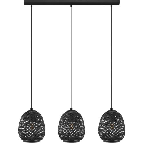 Eglo, Eglo Pendellampe Dembleby Schwarz Stahl 20 cm 110 cm - Pendellampe