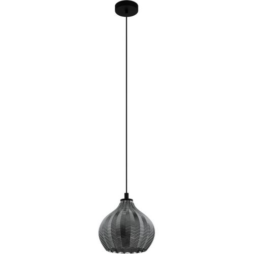 Eglo, Eglo Pendellampe Tamallat Schwarz Stahl 23 cm 110 cm - Pendellampe