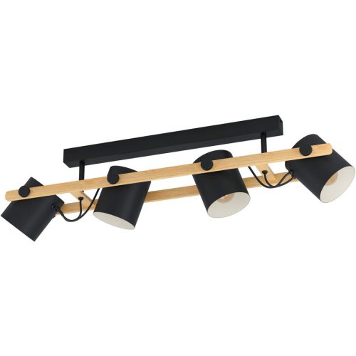 Eglo, Eglo Deckenlampe Hornwood Schwarz Stahl 19 cm 27.5 cm - Deckenlampe