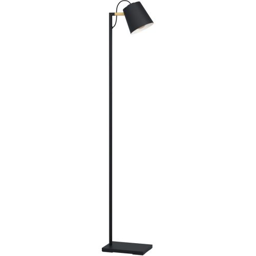 Eglo, Eglo Leselampe Lacey Braun/Schwarz Stahl/Holz 16 cm 159.5 cm - Material: Holz/Stahl - Leselampe