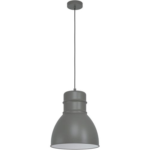 Eglo, Eglo Pendellampe Ebury Grau/Weiss Stahl 38 cm 110 cm - Farbe: grau-weiss - Pendellampe