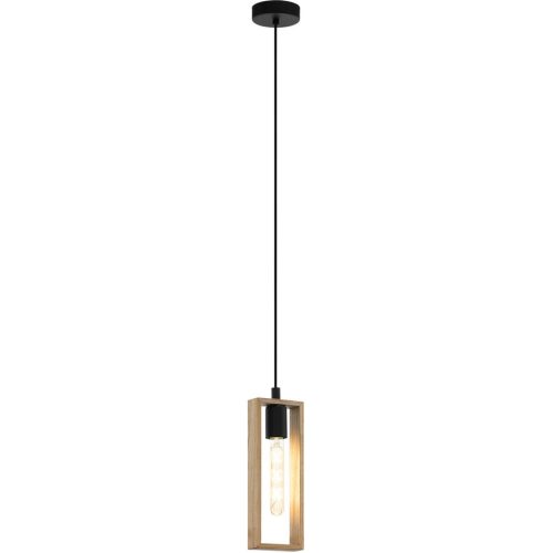 Eglo, Eglo Pendellampe Littleton Schwarz Stahl 10 cm 110 cm - Pendellampe