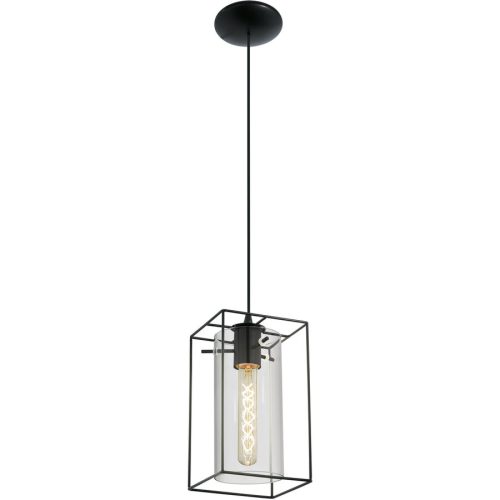 Eglo, Eglo Pendellampe Loncino Schwarz Stahl 15 cm 110 cm - Pendellampe