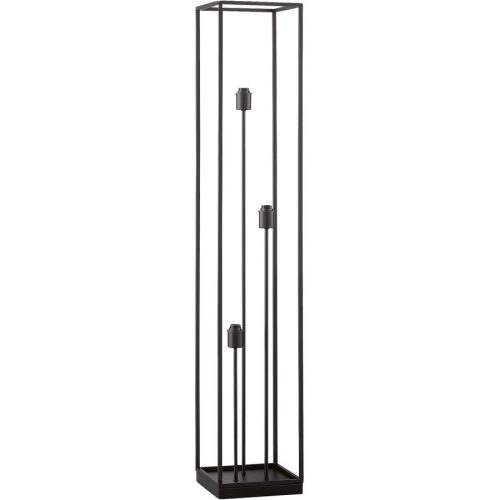 LIVIQUE, Stehlampe Nero M6 Schwarz Metall 22 cm 123 cm - Stehlampe