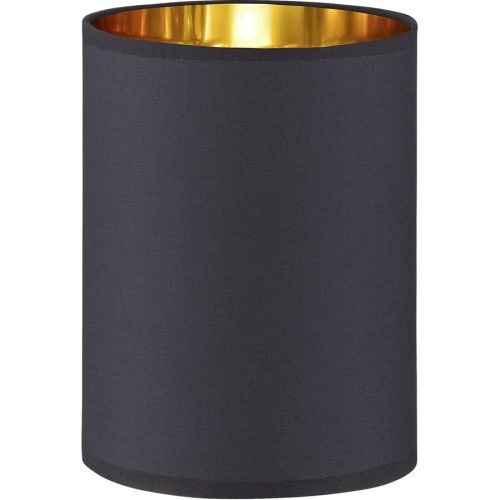 LIVIQUE, Lampenschirm Nero M6 Gold/Schwarz Stoff 9 cm 11 cm - Farbe: schwarz-gold - Lampenschirm