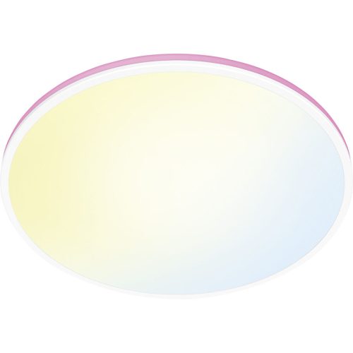 WIZ, Deckenlampe WiZ Weiss Kunststoff 4 cm 40 cm - LED - Lichtfarbe: Extra warmweiss - Helles Neutralweiss - Material: Plastik - Deckenlampe- LED