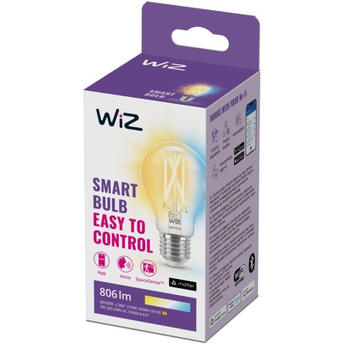 WIZ, WiZ 8718699787158 LED EEK E (A - G) E27 7 W = 60 W Warmweiß bis Kaltweiß app-gesteuert 1 St.