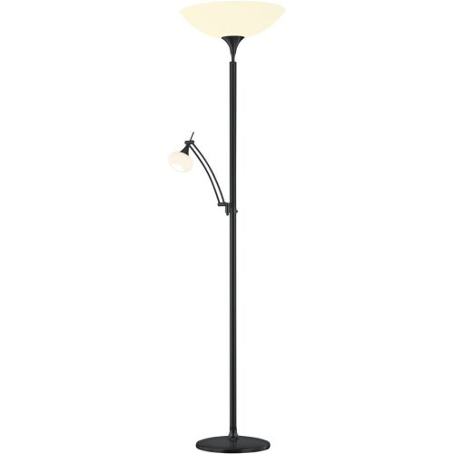 Bankamp, Designer-Steh/Leselampe Bankamp Opera schwarz dimmbar H 180 cm - LED - Lichtfarbe: Extra warmweiss - Material: Messing/Eisen/Glas -