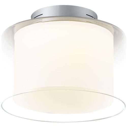 Bankamp, Designer-Deckenlampe Bankamp Grand Clear aluminium eloxiert D 32 cm - LED - Lichtfarbe: Extra warmweiss - Material: Eisen/Acryl/Glas -
