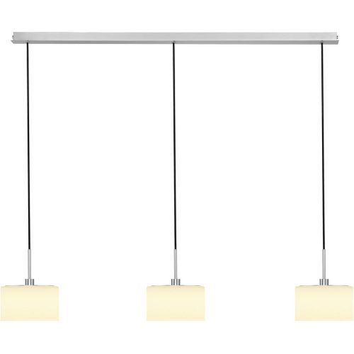Bankamp, Designer-Pendellampe Bankamp Karl75 E14 Nickel matt 3-flammig - Material: Messing/Glas - Designer-Pendellampe