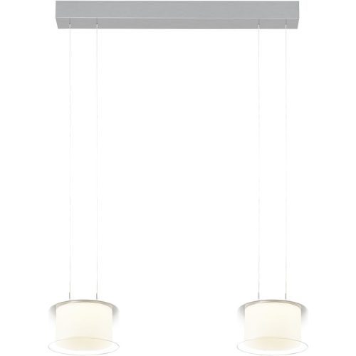 Bankamp, Designer-Pendellampe Bankamp Grand Clear aluminium eloxiert 2 - LED - Lichtfarbe: Extra warmweiss - Material: Aluminium/Glas - Designer-Pendellampe-