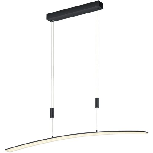 LIVIQUE, Pendellampe Collina Schwarz Metall 130 cm - LED - Lichtfarbe: Extra warmweiss - Pendellampe- LED Energiesparlampe