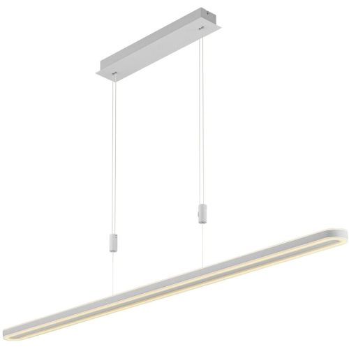 LIVIQUE, Pendellampe Tatu Weiss Metall 126 cm 150 cm - LED - Lichtfarbe: Extra warmweiss - Pendellampe- LED Energiesparlampe