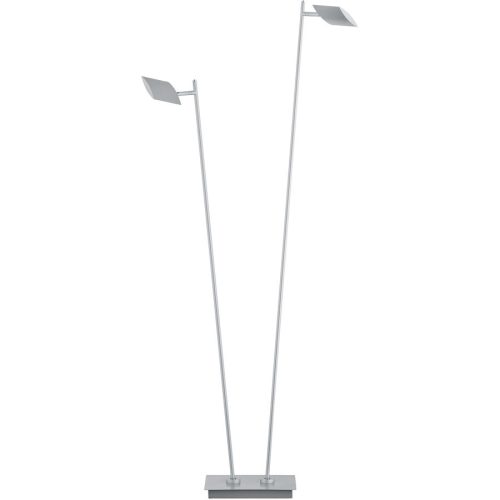LIVIQUE, Leselampe Della Grau Metall 130 cm - Farbe: Hellgrau - LED - Leselampe- LED Energiesparlampe