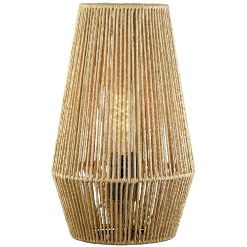 LIVIQUE, Tischlampe Cedric Braun Metall 20 cm 33 cm - Tischlampe