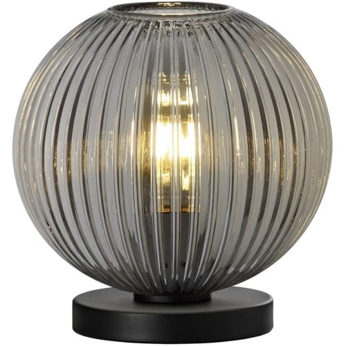 LIVIQUE, Tischlampe Lyydia Schwarz Metall 25 cm 20 cm - Tischlampe