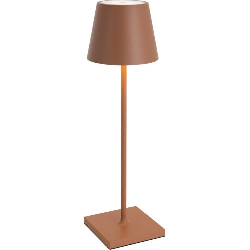 LIVIQUE, Tischlampe Aline Rot Aluminium/Kunststoff 11 cm 38 cm - LED - Lichtfarbe: Extra warmweiss - Material: Aluminium, Kunststoff - Tischlampe- LED
