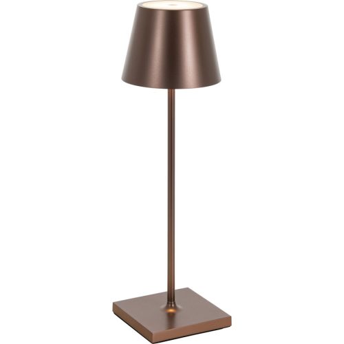 LIVIQUE, Tischlampe Aline Bronze Aluminium/Kunststoff 11 cm 38 cm - LED - Lichtfarbe: Extra warmweiss - Material: Aluminium, Kunststoff - Tischlampe- LED