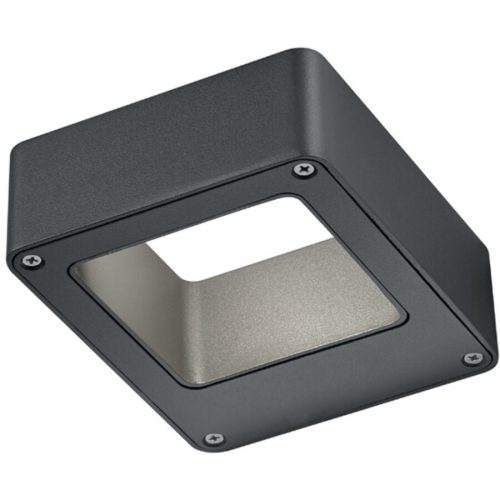 LIVIQUE, Wandlampe aussen Rober Grau 12 cm 4.5 cm - Farbe: anthrazit - LED - Lichtfarbe: Warmweiss - Material: Aluminium-Druckguss - Wandlampe aussen- LED
