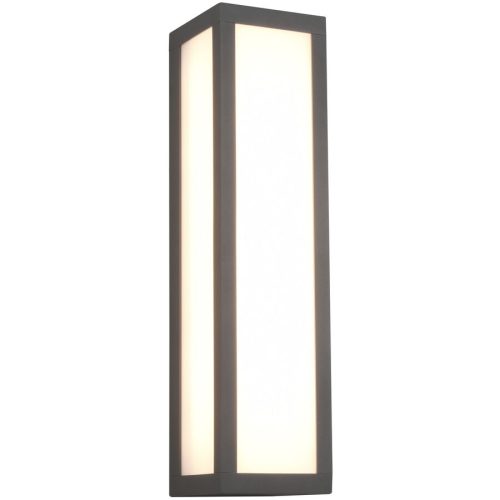 LIVIQUE, Wandlampe aussen Fomane Grau 9 cm 36 cm - Farbe: anthrazit - LED - Lichtfarbe: Warmweiss - Material: Aluminium-Druckguss - Wandlampe aussen- LED