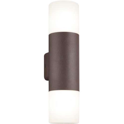 LIVIQUE, Wandlampe aussen Cleara Rot 8.5 cm 33 cm - Farbe: rost - Material: Aluminium-Druckguss - Wandlampe aussen
