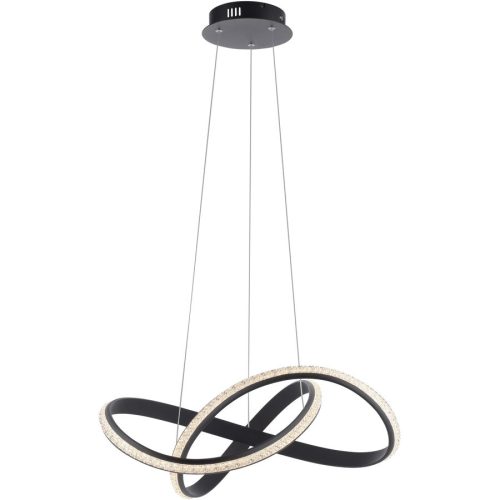 LIVIQUE, Pendellampe Adriana Braun Aluminium 5.5 cm 100 cm Höhenverstellbar (manuell) - LED - Lichtfarbe: Warmweiss - Pendellampe- LED Energiesparlampe
