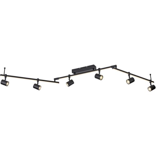 LIVIQUE, Spot Barik Schwarz Eisen 6 cm 19.5 cm Drehbar - LED - Lichtfarbe: Warmweiss - Spot- LED Energiesparlampe
