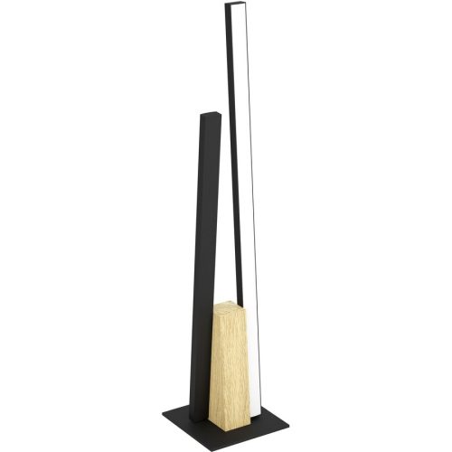 Eglo, Eglo Tischlampe Panagria Braun/Schwarz Aluminium/Holz/Stahl 4.5 cm 45.5 cm - LED - Lichtfarbe: Warmweiss - Material: Aluminium/Stahl/Holzwerkstoff -
