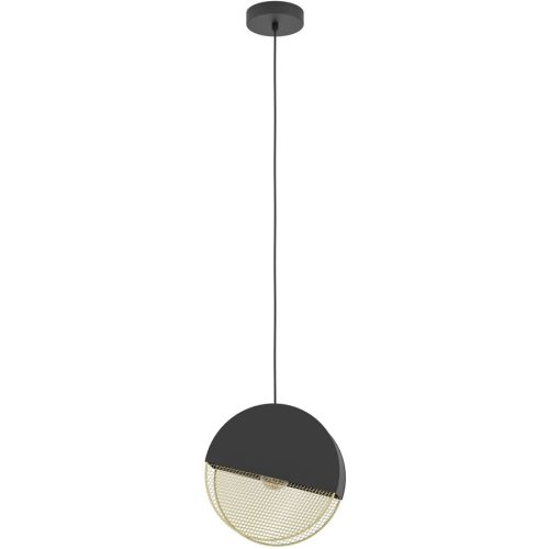 Eglo, Eglo Pendellampe Mumbles Gold/Schwarz Stahl 9 cm 110 cm - Farbe: schwarz-gold - Pendellampe