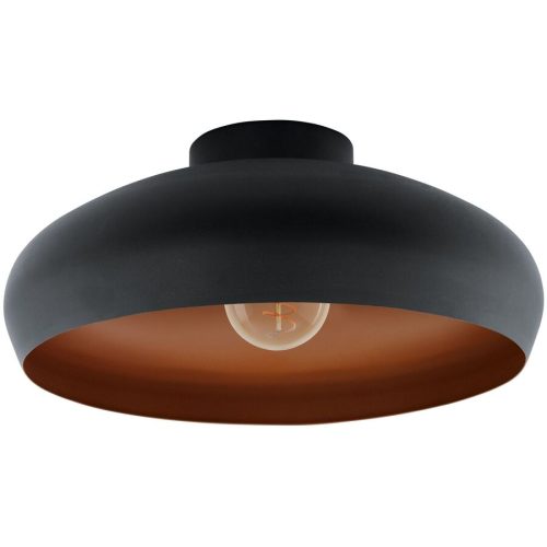 Eglo, Eglo Deckenlampe Mogano Kupfer/Schwarz Stahl 40 cm 17 cm - Farbe: schwarz/kupfer - Deckenlampe