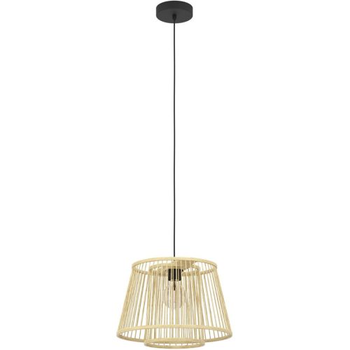Eglo, Eglo Pendellampe Hykeham Schwarz Stahl 38 cm 110 cm - Pendellampe