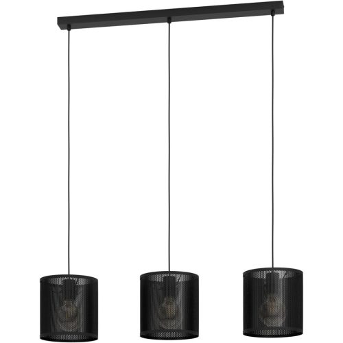 Eglo, Eglo Pendellampe Manby Schwarz Stahl 20 cm 110 cm - Pendellampe