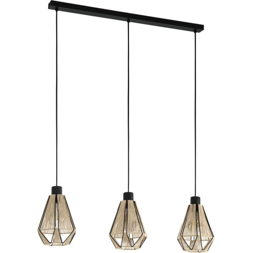 Eglo, Eglo Pendellampe Adwickle Schwarz Stahl 14.5 cm 110 cm - Pendellampe