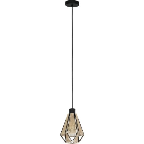 Eglo, Eglo Pendellampe Adwickle Schwarz Stahl 14.5 cm 110 cm - Pendellampe