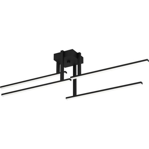 Eglo, Eglo Deckenlampe Ipolitto Schwarz Aluminium/Stahl 16.5 cm 24.5 cm - LED - Lichtfarbe: Warmweiss - Deckenlampe- LED Energiesparlampe