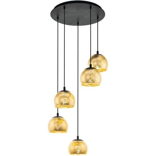 Eglo, Eglo Pendellampe Albaraccin Schwarz Stahl 58.5 cm 150 cm - Pendellampe