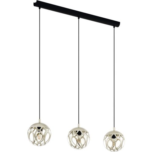 Eglo, Eglo Pendellampe Mirtazza Schwarz Stahl 18 cm 110 cm - Pendellampe