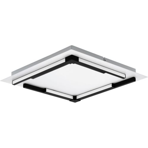 Eglo, Eglo Deckenlampe Zampote Schwarz/Weiss Aluminium/Stahl 38 cm 5 cm - LED - Lichtfarbe: Warmweiss - Deckenlampe- LED Energiesparlampe