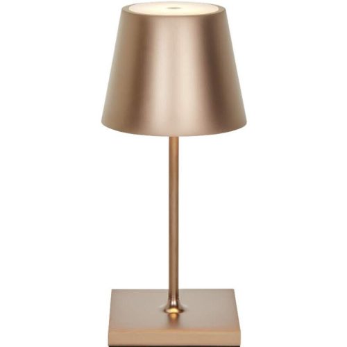 LIVIQUE, Tischlampe Aline Bronze Aluminium/Kunststoff 11 cm 25 cm - LED - Lichtfarbe: Extra warmweiss - Material: Aluminium, Kunststoff - Tischlampe- LED
