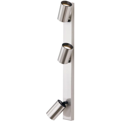 LIVIQUE, Spot Sean Grau Stahl 6 cm - Farbe: Nickel satiniert - Spot