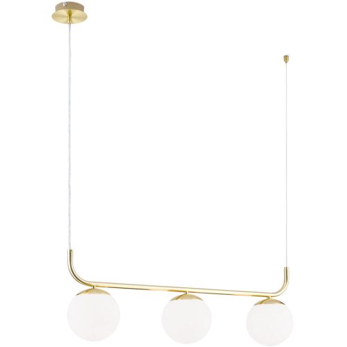LIVIQUE, Pendellampe Madis Stahl 15 cm - Farbe: messing matt - Pendellampe