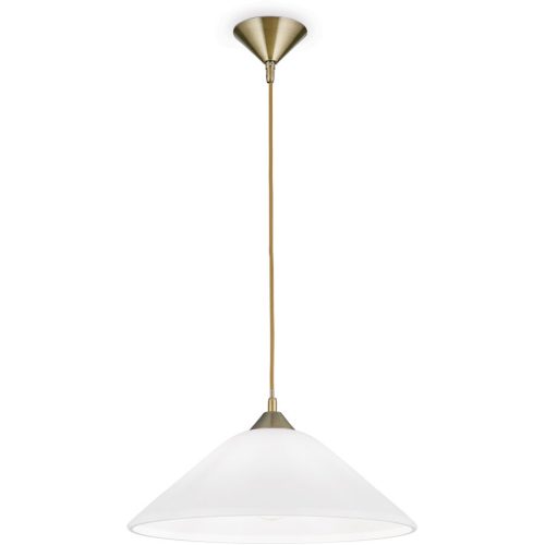 LIVIQUE, Pendellampe Grado Stahl 40 cm 40 cm - Farbe: Altmessing - Pendellampe