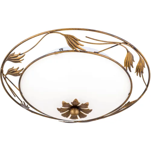 LIVIQUE, Deckenlampe Fleur Stahl 40 cm 40 cm - Farbe: Antik - Deckenlampe