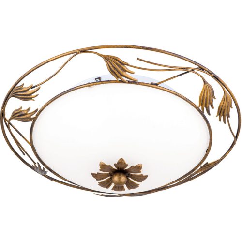 LIVIQUE, Deckenlampe Fleur Stahl 40 cm 40 cm - Farbe: Antik - Deckenlampe